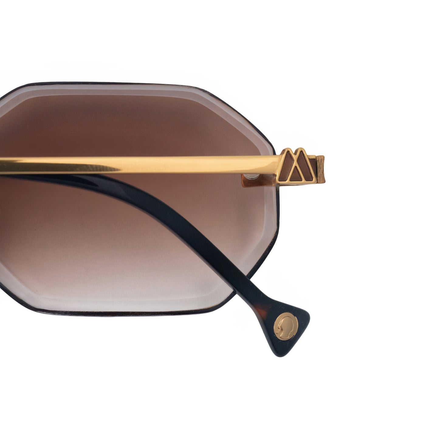 Tokyo Diamond Cut Champagne Gold Sunglasses