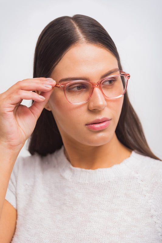 Florence N Clear monk crystal pink