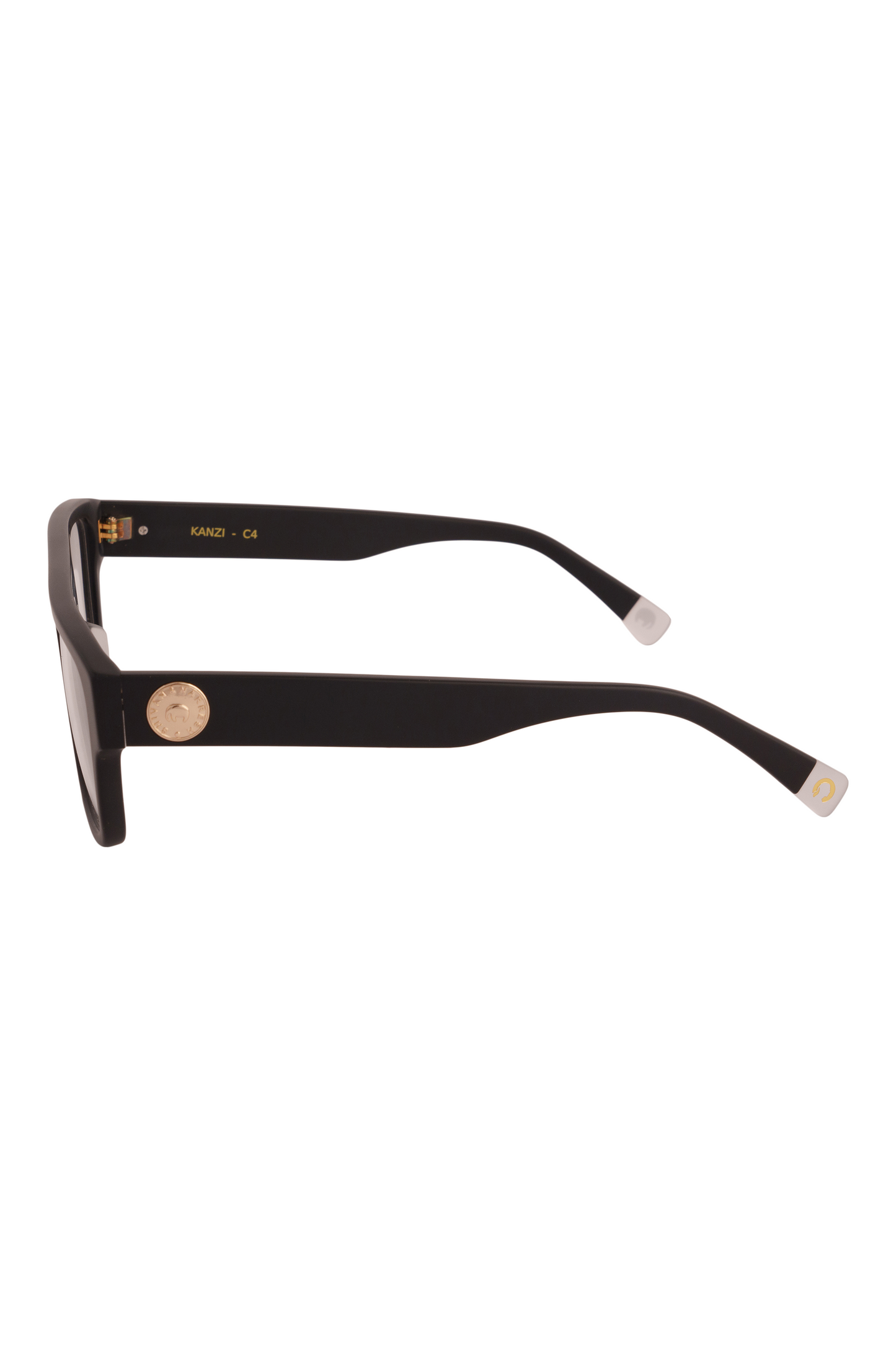 Kanzi Matt Black Eyeglasses