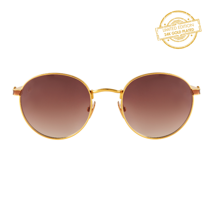 24K GOLD PLATED PARIS SUNGLASSES LIMITED EDITION