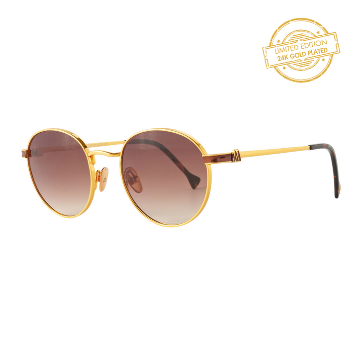 24K GOLD PLATED PARIS SUNGLASSES LIMITED EDITION