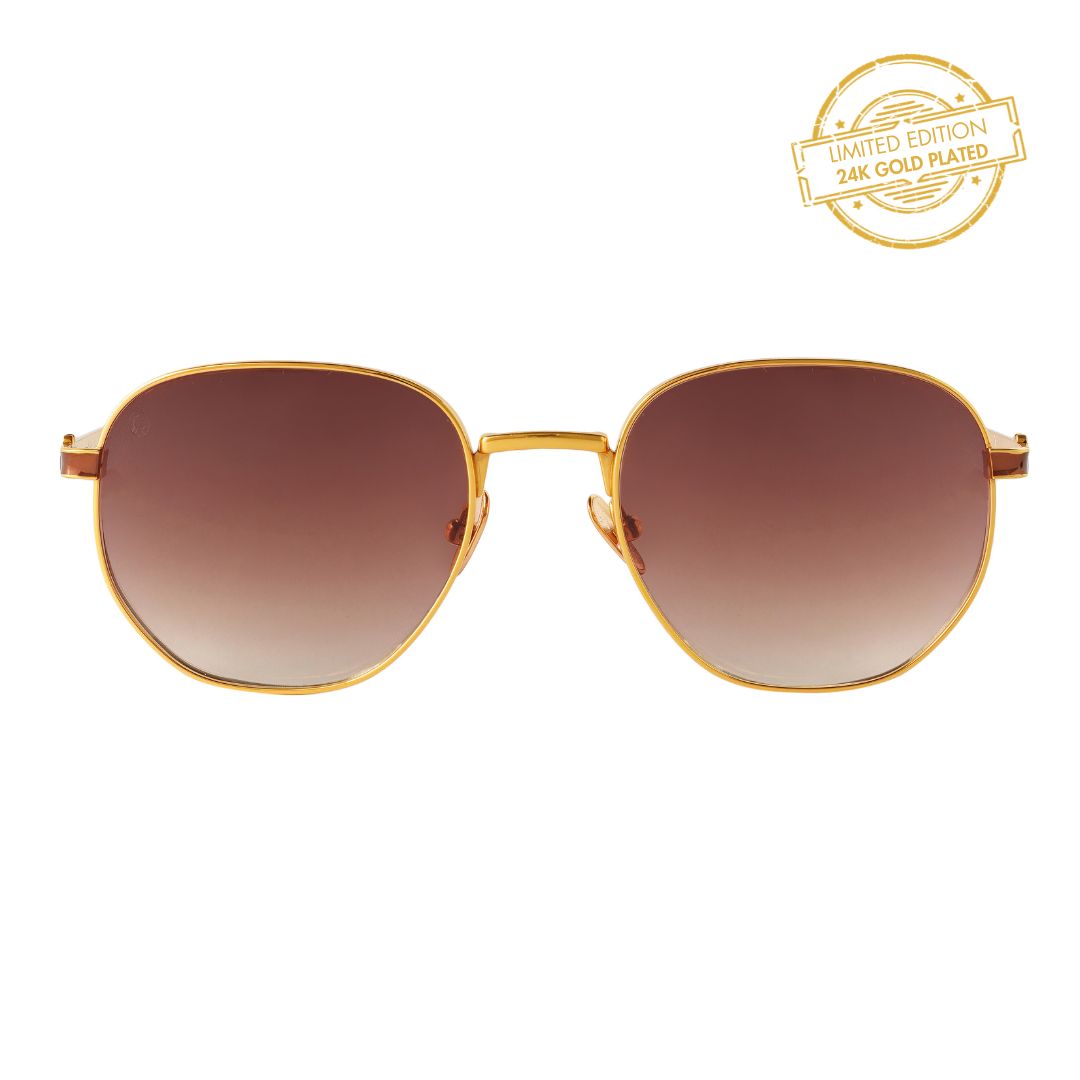 24K GOLD PLATED MILAN SUNGLASSES LIMITED EDITION