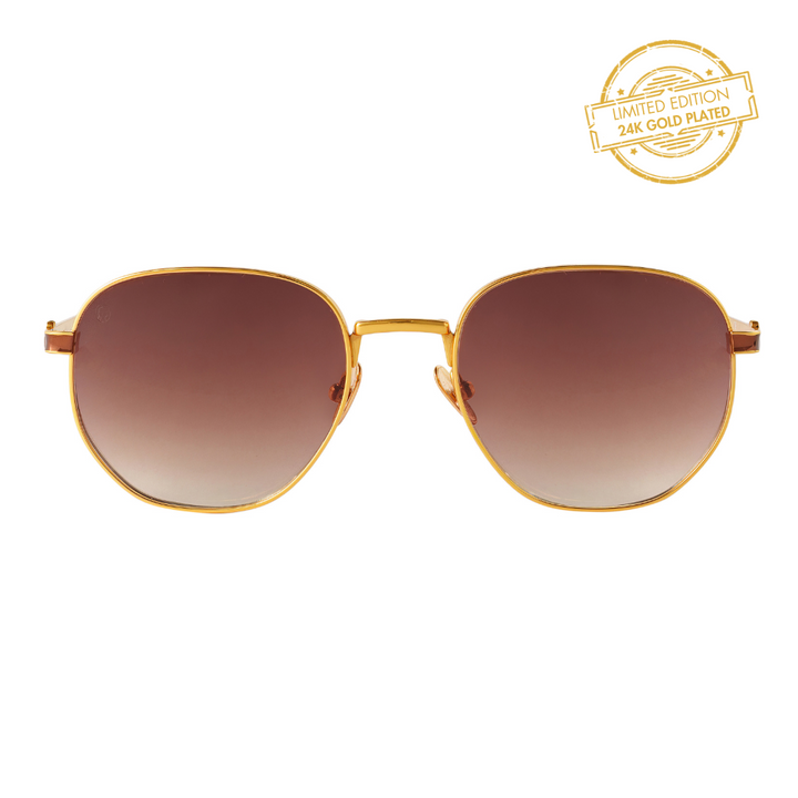 24K GOLD PLATED MILAN SUNGLASSES LIMITED EDITION