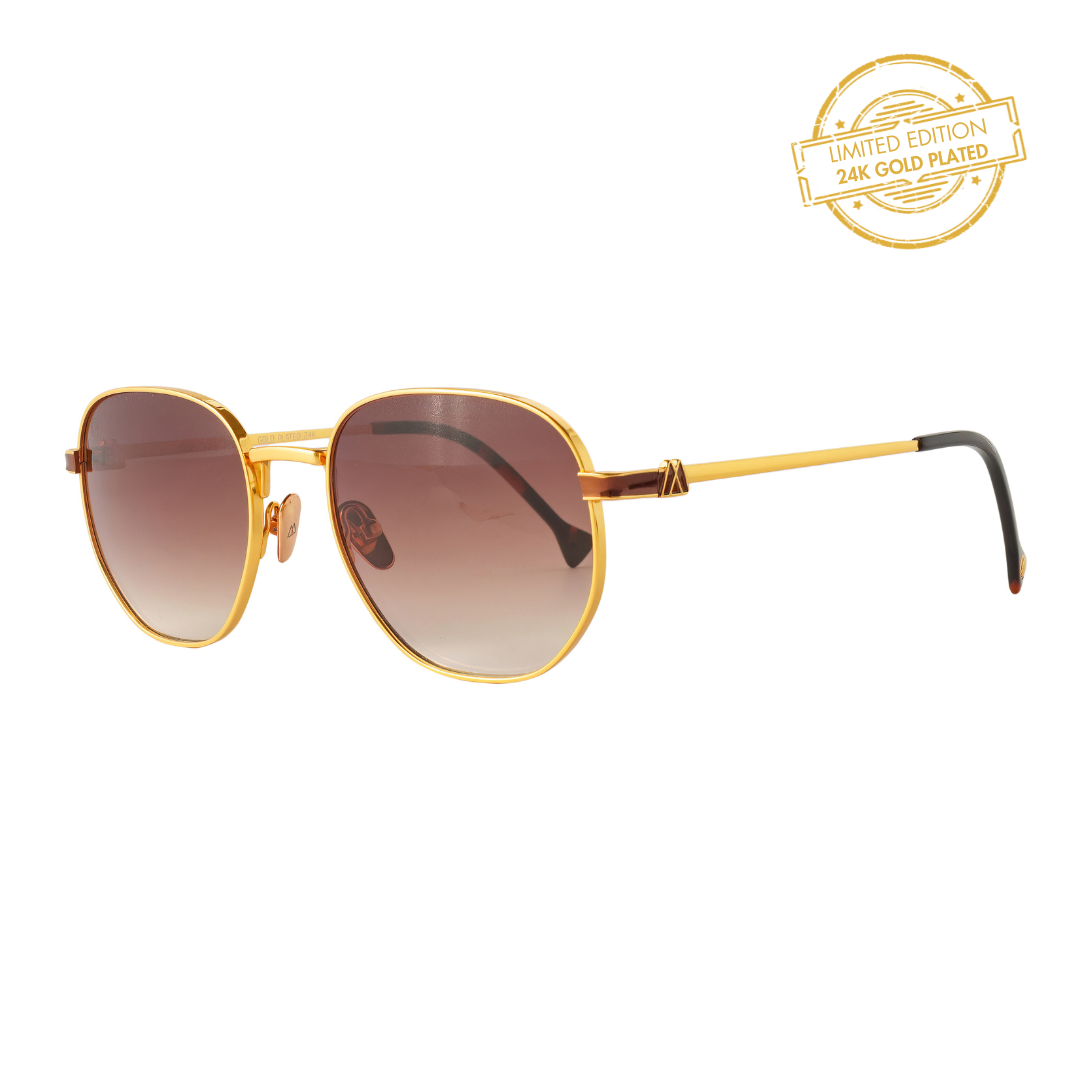 24K GOLD PLATED MILAN SUNGLASSES LIMITED EDITION