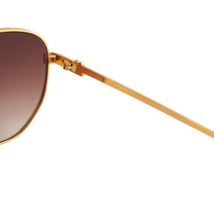 24K GOLD PLATED MILAN SUNGLASSES LIMITED EDITION