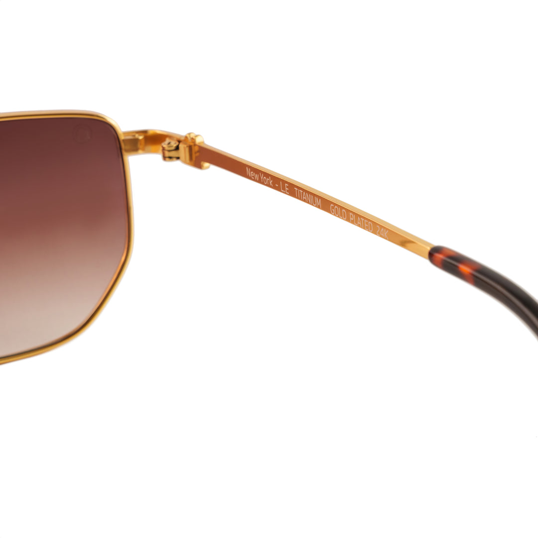 24K GOLD PLATED NEW YORK SUNGLASSES LIMITED EDITION