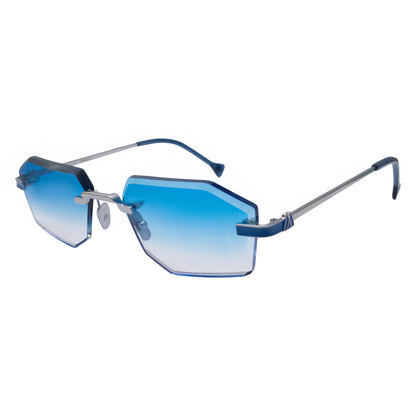 Tokyo Diamond Cut Ice Blue Sunglasses