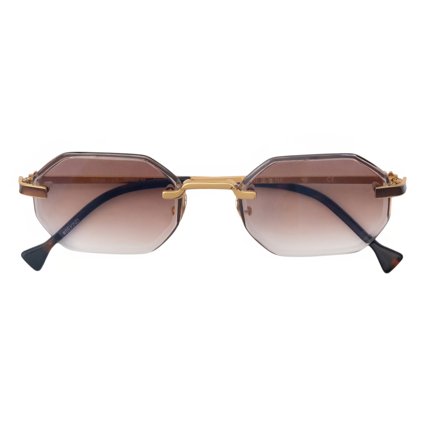 Tokyo Diamond Cut Champagne Gold Sunglasses