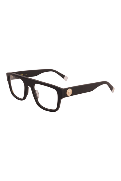 Kanzi Matt Black Eyeglasses